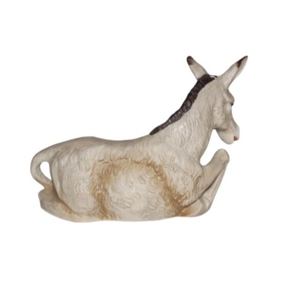 Homco Nativity Donkey Replacement 5110 4” Ceramic Christmas - Picture 3 of 4